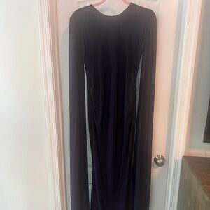 Blue Sleeveless Turtleneck Bodycon Dress